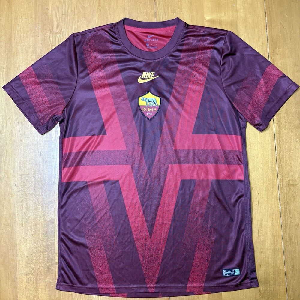 2019/2020 Nike AS Roma Pre Match Soccer Jersey Men’s Large